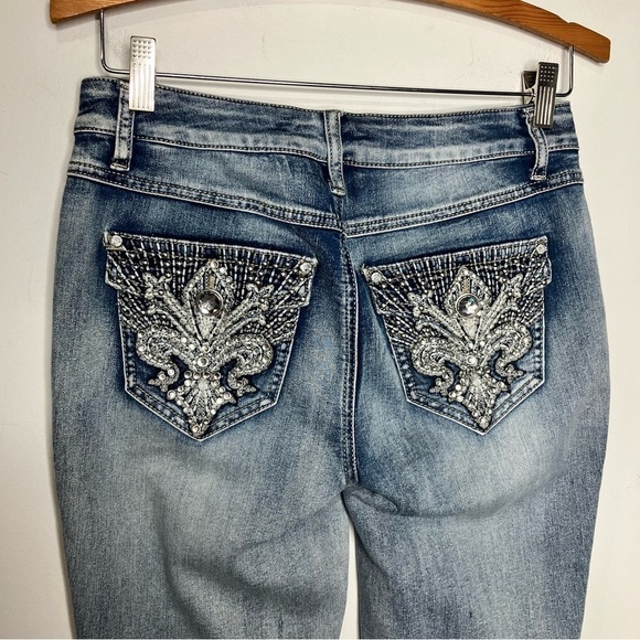 C est. 1846 denim classic fit jeans with pocket bling size 4 - Picture 6 of 10